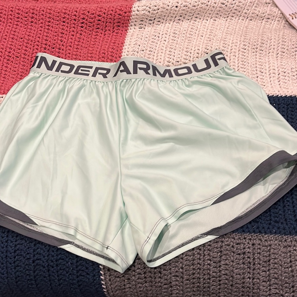 Mint green shorts